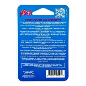 Rave Kratom 7-OH Mixed Berry Tablets 80mg 4ct (DEAL BUY 1 GET 1)