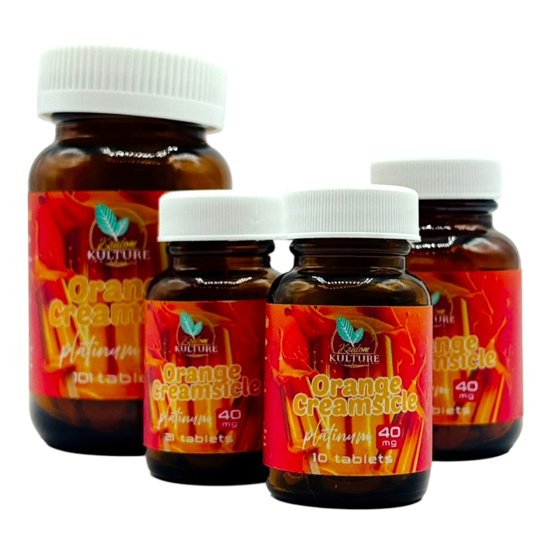Kratom Kulture 7OHMZ Platinum Orange Creamsicle Tablets 40mg