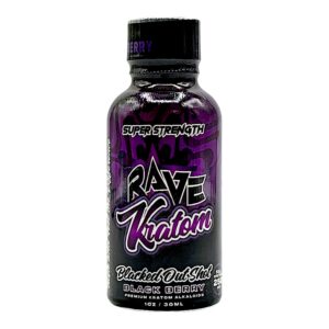 Rave Kratom Black Berry Blacked Out Shot 250mg 30mL