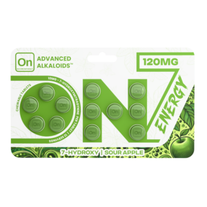 On7 7-OH Energy Tablets Sour Apple 120mg 12ct