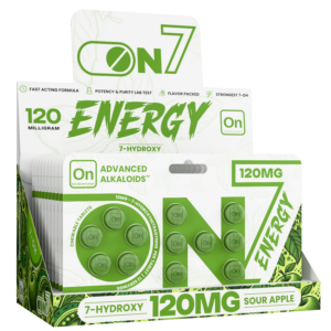 On7 7-OH Energy Tablets Sour Apple 120mg 12ct