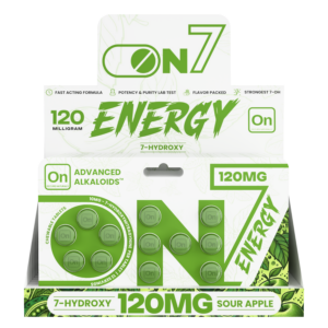On7 7-OH Energy Tablets Sour Apple 120mg 12ct