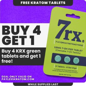 7rx 7 OH Kratom Tablets Deal Buy 4 Get 1