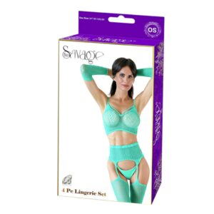 4 Pc Lingerie Set