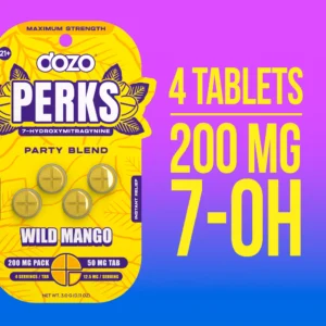 Dozo Perks Maximum Strength 7-OH Flavored Tablets 50MG