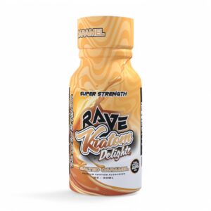 Rave Kratom Delights, 225mit Flavored Shot 30mL