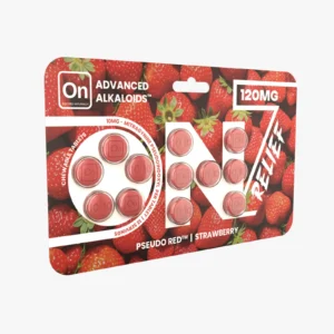 On7 Pseudo Red Relief Tablets Strawberry 120mg