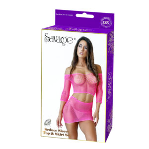 Seduce Long Sleeve Top Skirt Set