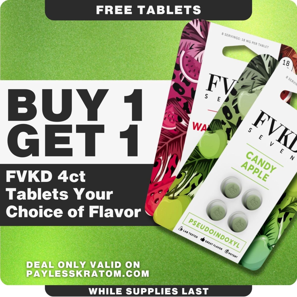 FVKD 7 Pseudo Tablets 18mg (Buy 1 Get 1)