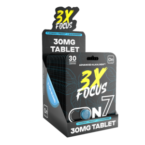 On7 7-OH Pseudo 3x Focus Tablets Blue Raspberry 30mg