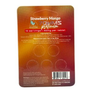 Kratom Kulture 7OHMZ Platinum 40mg – Strawberry Mango