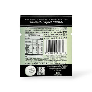 Steding & Sons 1836 Kratom Extract Electric Fresh Mints 15mg