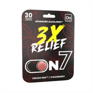 On7 Pseudo Red 3x Relief Tablets Strawberry 30mg