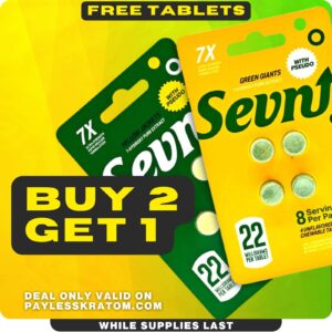 Sevn 7-OH Pseduo Tablets 22mg 4ct (DEAL BUY 2 GET 1)