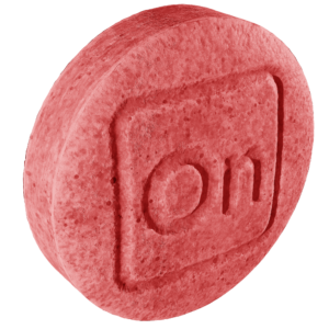 On7 Pseudo Red Relief Chewable Tablets Strawberry