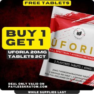 UFORIA 7-OH 40mg Bottle 2x20mg Tablets (DEAL B1G1)