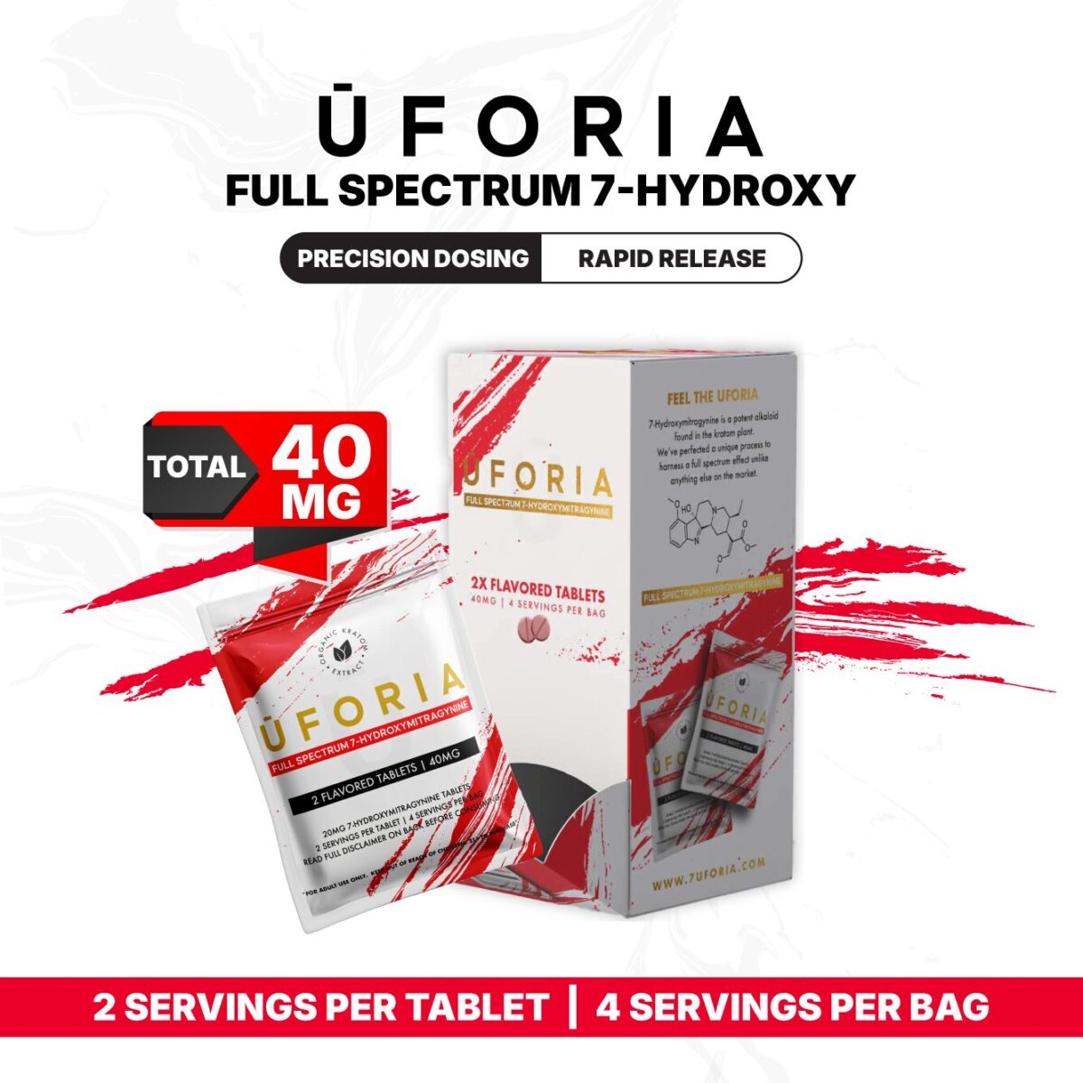 UFORIA 7-OH 40mg Pack 2x20mg Tablets