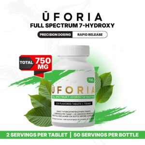 UFORIA 7-OH 750mg Bottle 25x30mg Tablets (BOGO)