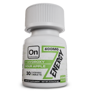 On7 7-Hydroxy Energy Tablets – Sour Apple 30ct