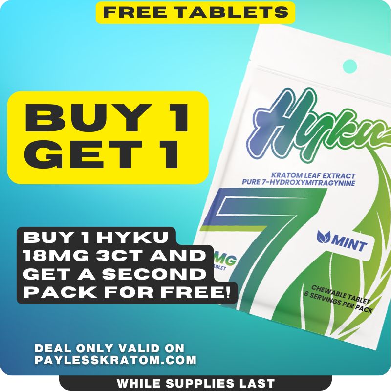 Hyku 7-OH Tablets 18mg x 3ct (DEAL BUY 1 GET 1) | Image 1 | Hyku 7-OH Tablets 18mg x 3ct (DEAL BUY 1 GET 1)