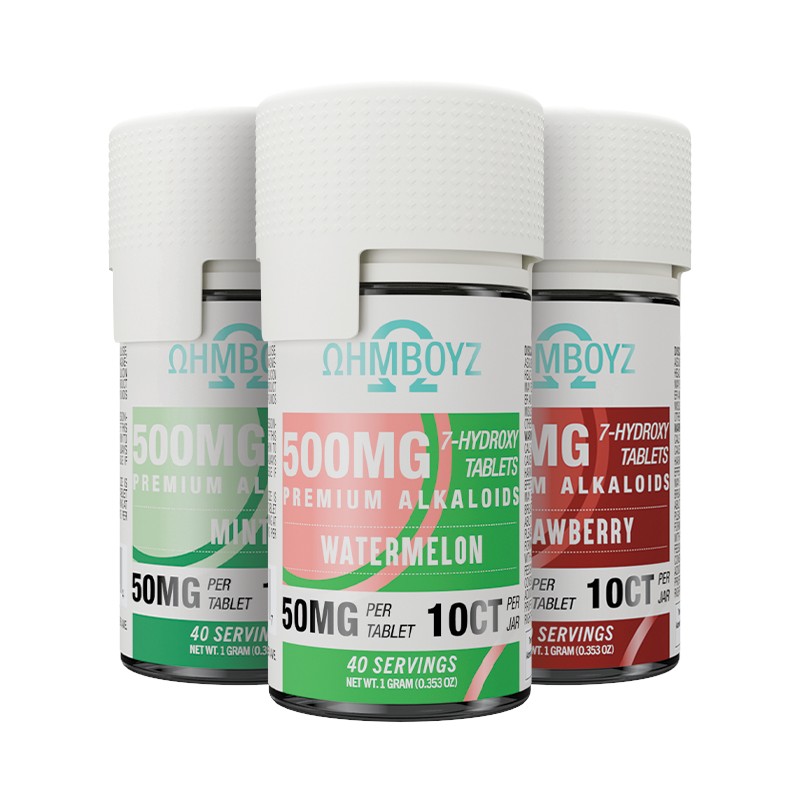 OHMBOYZ 7-OH Flavored Tablets 10ct 50mg | Image 1 | OHMBOYZ 7-OH Flavored Tablets 10ct 50mg
