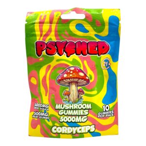 Psyched Cordyceps Mushroom Gummies - 500mg