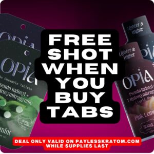 OPiA | Free 7-OH Pseudo Shot When You Buy 7-OH Pseduo Tablets Deal