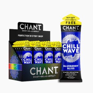 Chant Kava Kratom Shot Chill Wave – Blueberry Bliss 75mg x 50mL Buy 1 Get 1 Free