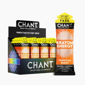 Chant Kratom Energy Shot – Tropical Burst 1320mg BAC x 50mL Buy 1 Get 1 Free