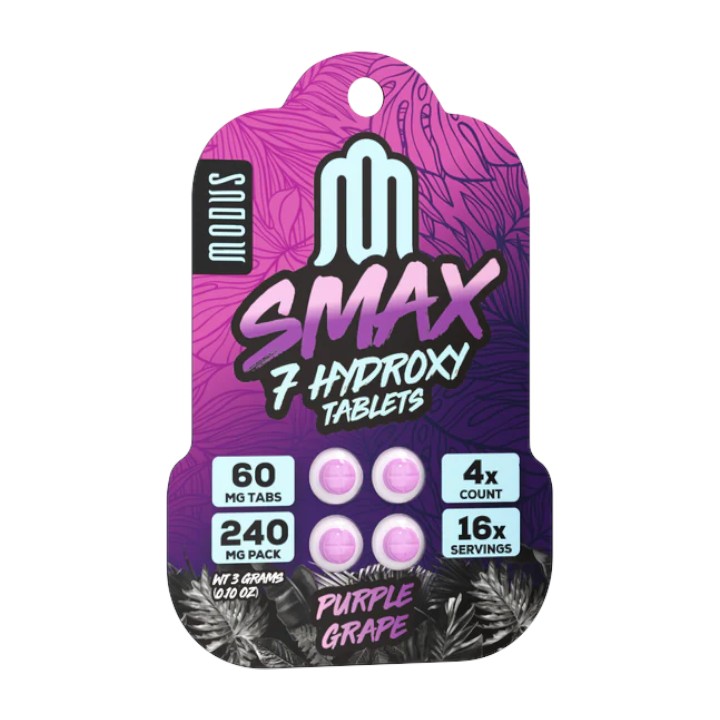 SMAX 7-OH Flavored Tablets 60mg x 4ct