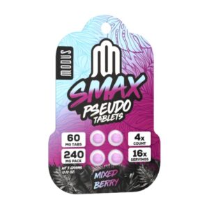 SMAX Pseudo Flavored Tablets 60mg x 4ct