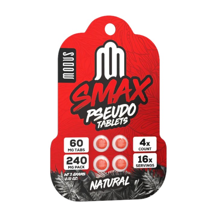 SMAX Pseudo Flavored Tablets 60mg x 4ct