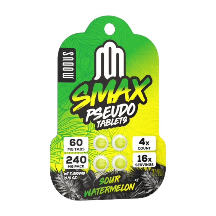 SMAX Pseudo Flavored Tablets 60mg x 4ct
