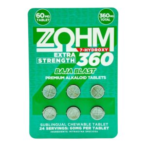 ZOHM 7-OH Extra Strength Baja Blast Tablets 60mg x 6ct