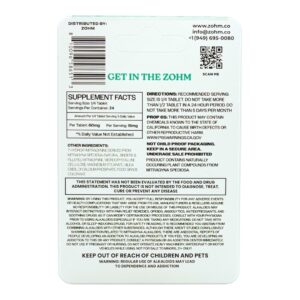 ZOHM 7-OH Extra Strength Baja Blast Tablets 60mg x 6ct