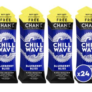 Chant Kava Kratom Shot Chill Wave – Blueberry Bliss 75mg x 50mL Buy 1 Get 1 Free
