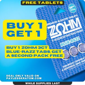 ZOHM 7OH Blue Razz 3ct 22mg (BUY 1 GET 1)