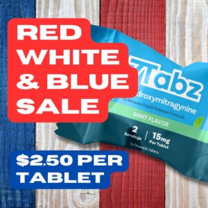 7Tabz 7-OH Kratom Extract Tablet Mint (4th of July Special)