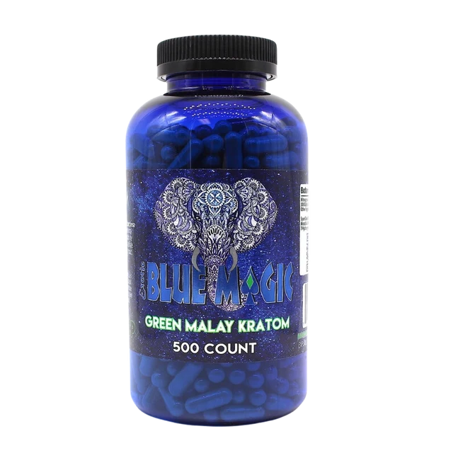 Blue Magic Green Malay Kratom Capsules | Image 1 | Blue Magic Green Malay Kratom Capsules