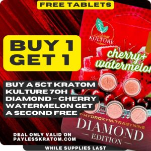 Kratom Kulture 7OH Diamond 51mg – Cherry Watermelon (DEAL BUY 1 GET 1)