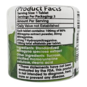 Zion Herbals Lucky 80 Kratom Extract Tablets