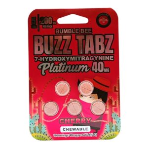 Bumble Bee Buzz Tabs Platinum 7-OH Cherry Tablets 40mg
