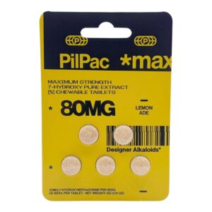 PilPac *Max Designer Alkaloids 7-OH Pure Extract Tablets 80mg x 5ct