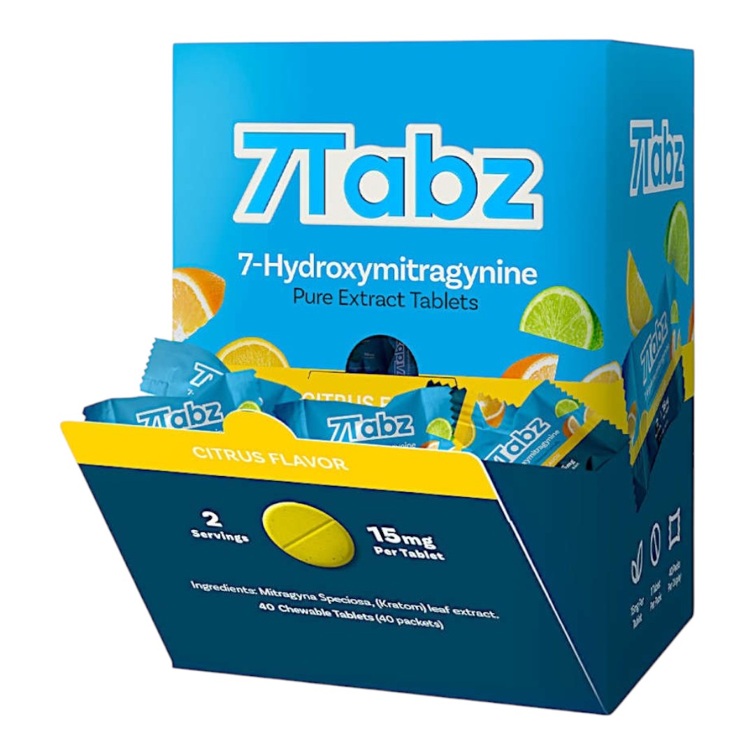 7Tabz 7-OH Kratom Extract Tablets Citrus