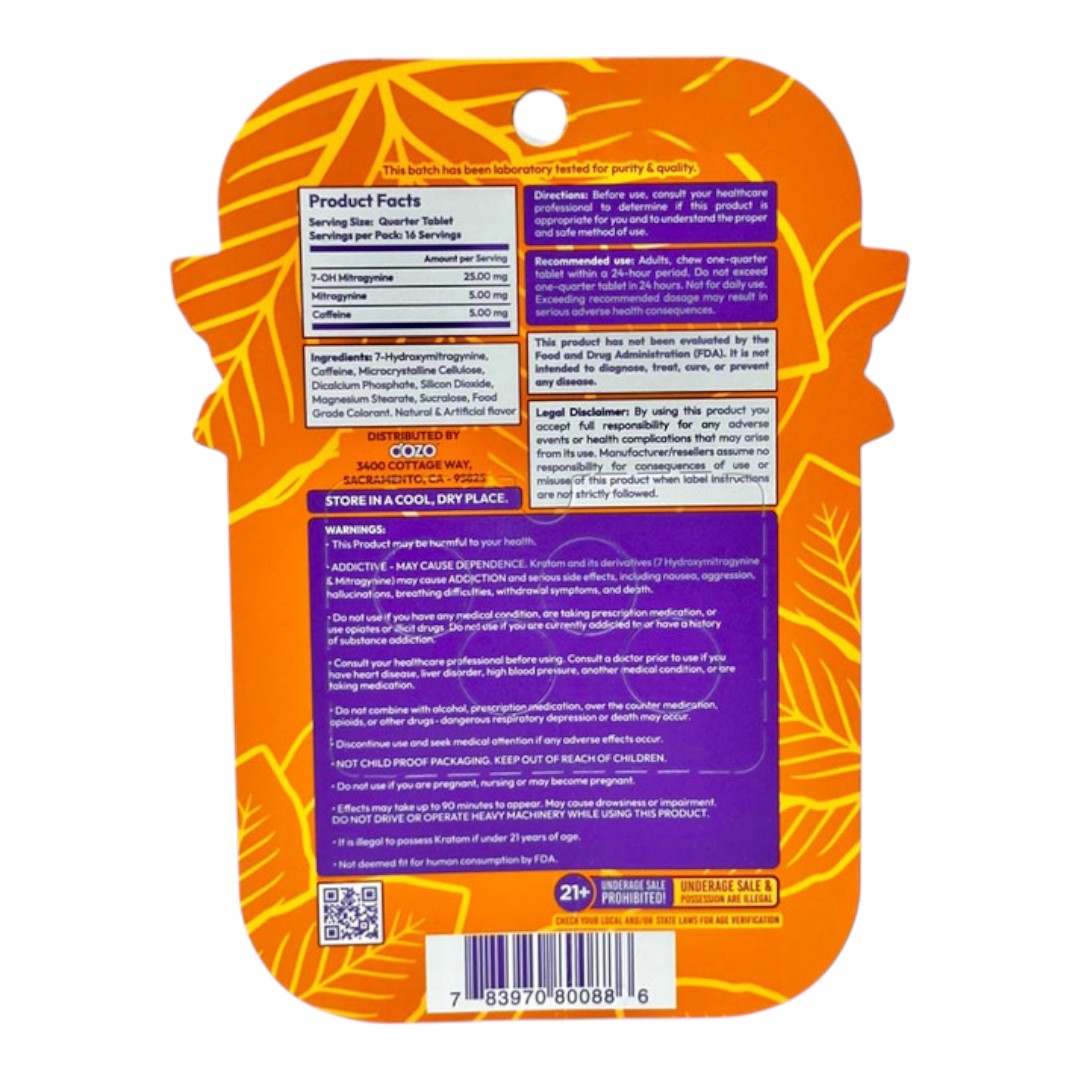 Dozo Perks Extreme Potency Flavored 7-OH 100mg x 4ct