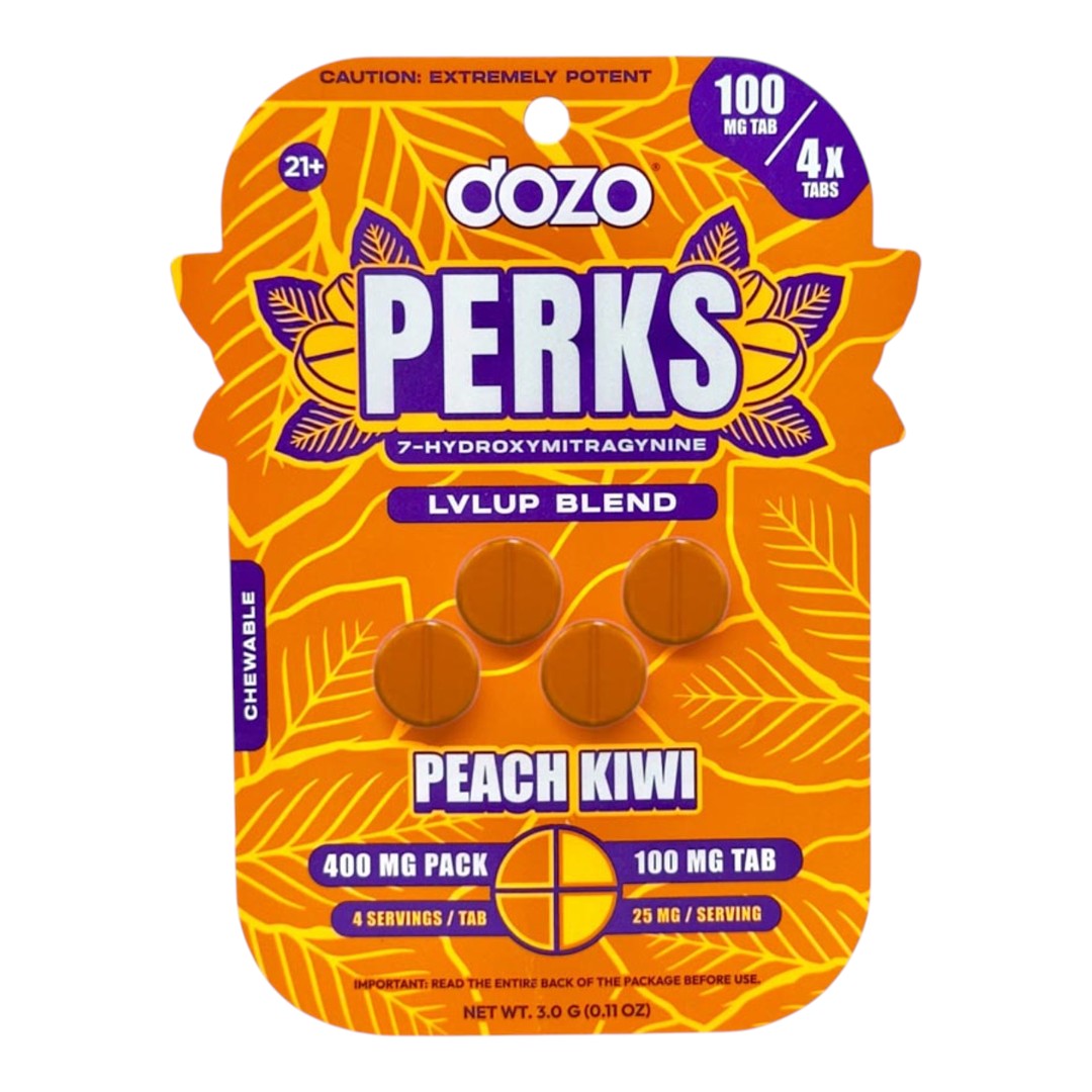 Dozo Perks Extreme Potency Flavored 7-OH 100mg x 4ct
