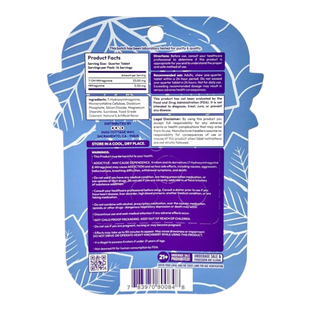 Dozo Perks Extreme Potency Flavored 7-OH 100mg x 4ct