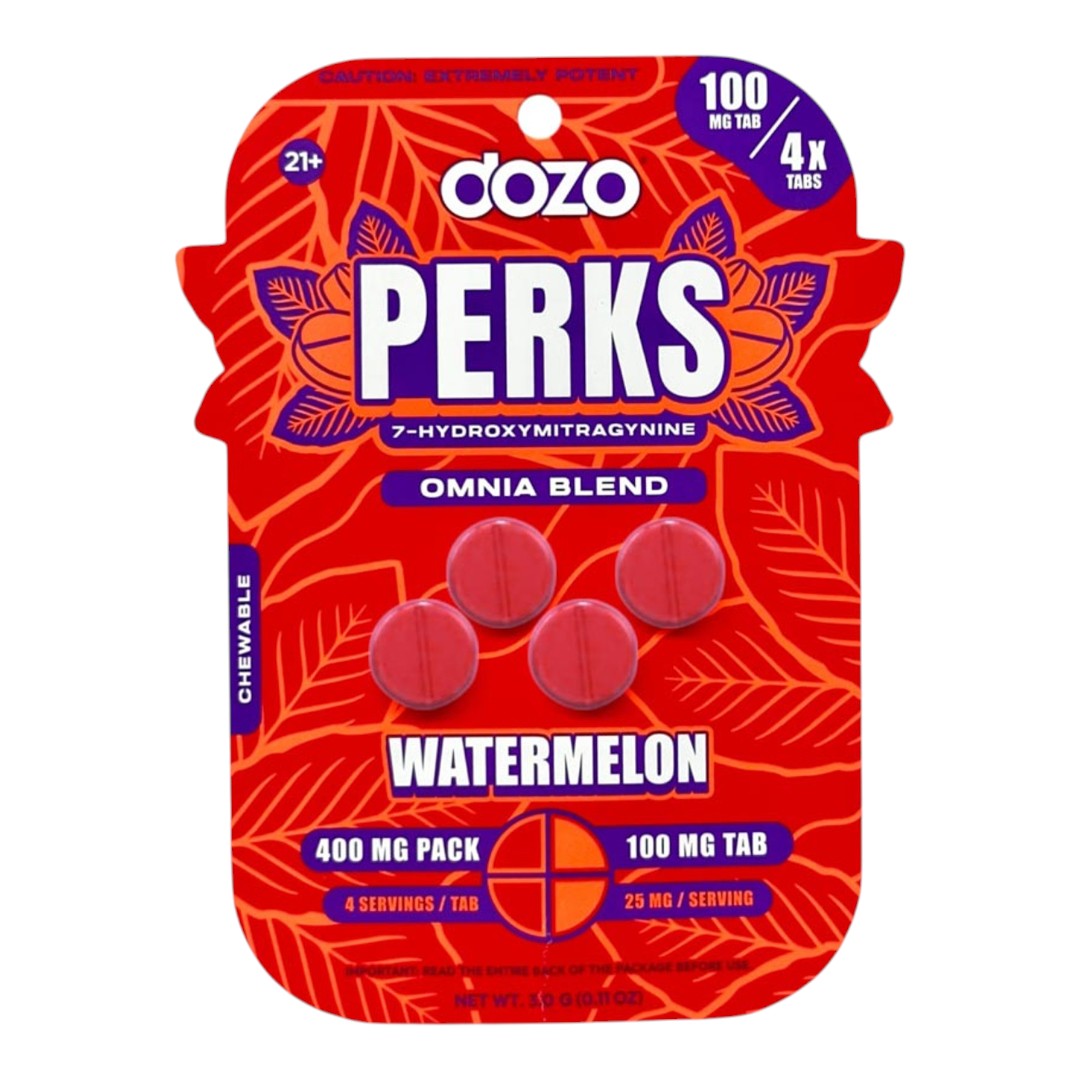 Dozo Perks Extreme Potency Flavored 7-OH 100mg x 4ct