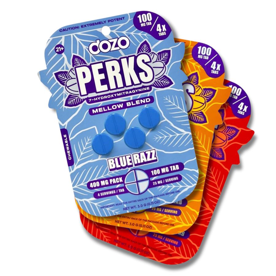 Dozo Perks Extreme Potency Flavored 7-OH 100mg x 4ct