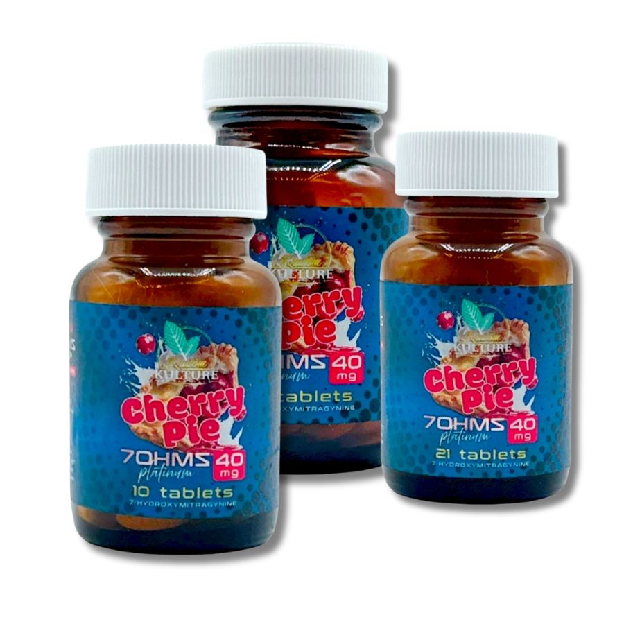 Kratom Kulture 7OHMZ Platinum 40mg – Cherry Pie | Image 1 | Kratom Kulture 7OHMZ Platinum 40mg – Cherry Pie
